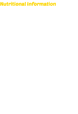 Nutritional Information Typical Values per 100g  Energy 1064kj / 254kcal  Fat 19.7 of which saturates 12.3g  Carbohydrate 3.9 of which sugars 3.9g  Protein 15.8g  Salt 2.4g  Calcium 452mg (57% NRV) NRV = Nutrient Reference Value